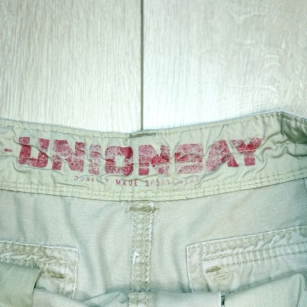 VTG Unionbay Cargo Pants Khaki 36x27 Cotton Y2K Workwear Utility Mens Casual Fit